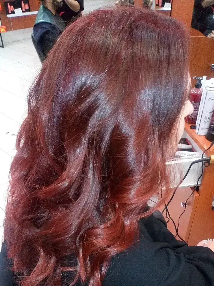 coloration rouge cuivré
